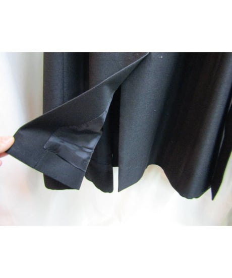 06aw yohji yamamoto femme ステッチデザインアシメトリ―コート FB-C07-110