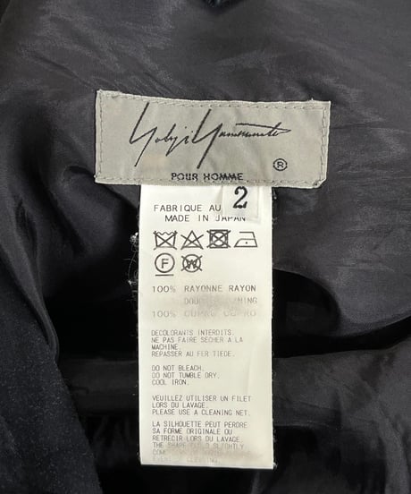 2018SS yohji yamamoto pour homme メッセージプリントパンツ（HW-P52-225）