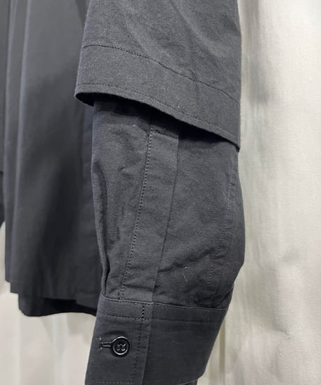 2016AW yohji yamamoto pour homme レイヤードスリーブブラウス（HR-B14-006）