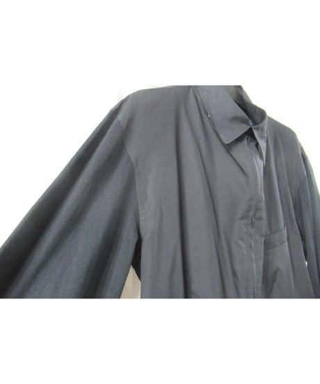 未使用 yohji yamamoto POUR HOMME スリーブ切替え スイングトップブラウス（HO-Y03-807）