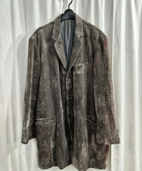 1994AW yohji yamamoto pour homme vintage ベルベットロングジャケット（HV-J32-209）