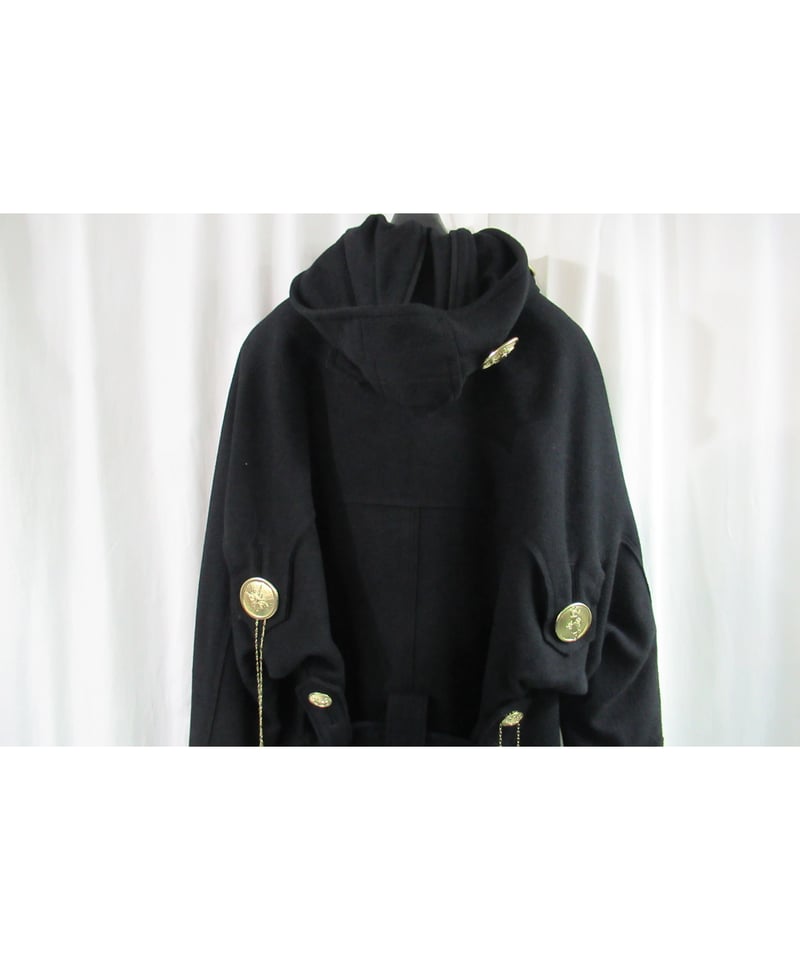 2019AW Yohji Yamamoto pour HOMME 黒 金釦 メルトン ゴシック 2019AW Yohji Yamamoto pour HOMME 黒 金釦 メルトン ゴシック