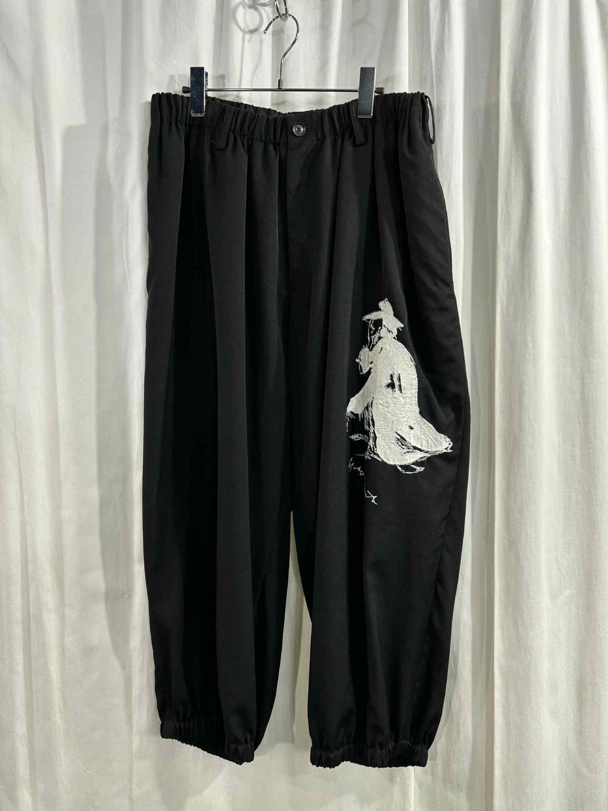 2020SS yohji yamamoto pour homme 刺繡パンツ（HN-P19-1
