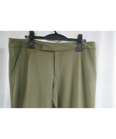 yohji yamamoto femme カーキ シンプルボックスパンツ FV-P30-526