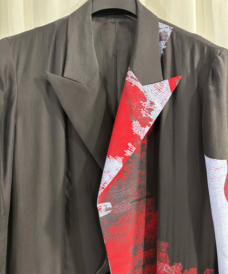 2019SS yohji yamamoto femme 左前二重シルクジャケット（FH-J05-401）