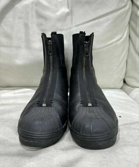 美品 yohji yamamoto X adidas ロゴ入りショートブーツ（H-A-119xxx）