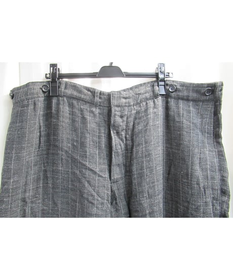 90’s yohji yamamoto pour homme vintage SAMPLE グレー ストライプデザインセットアップ（J16-233-1M）