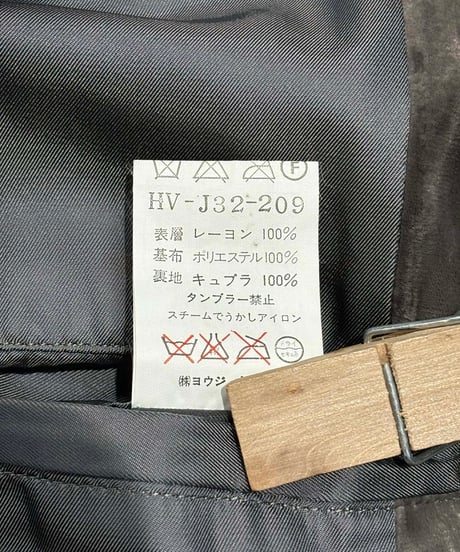 1994AW yohji yamamoto pour homme vintage ベルベットロングジャケット（HV-J32-209）