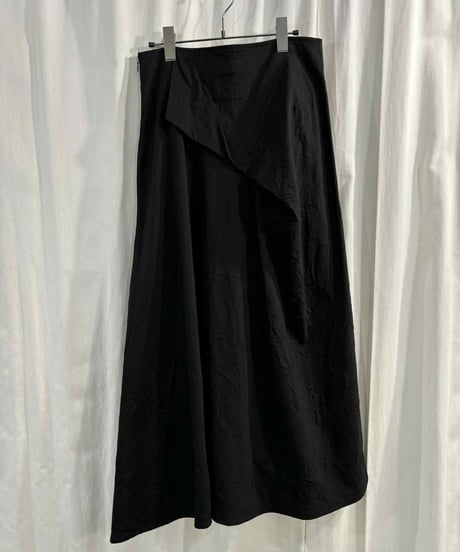 2017AW yohji yamamoto +noir アシメトリーデザインスカート （NK-S13-016）