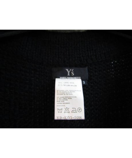Y's yohji yamamoto ロングニットコート YR-K01-928