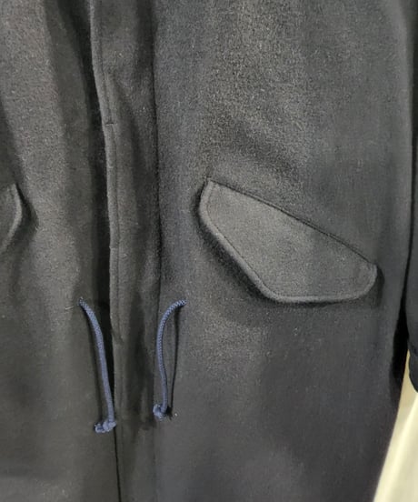 1980's yohji yamamoto pour homme 丸文字 紺 モッズコート (yy-01)
