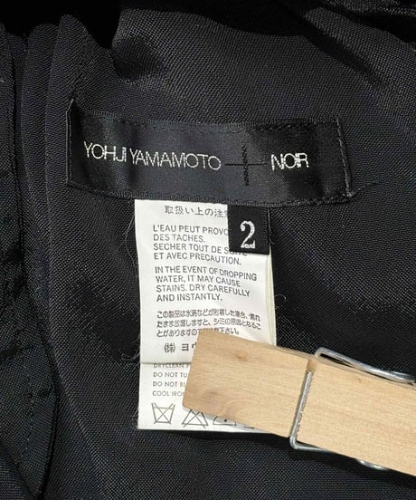 yohji yamamoto +NOIR ダブルジップワンピース（NU-D69-200）