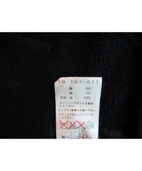 Y's JYOYCE yohji yamamoto 片袖レイヤードブルゾン YB-T03-073