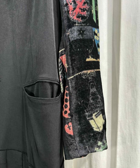美品 2020SS yohji yamamoto pour homme 左裾プリーツロングジャケット（HN-J47-811）