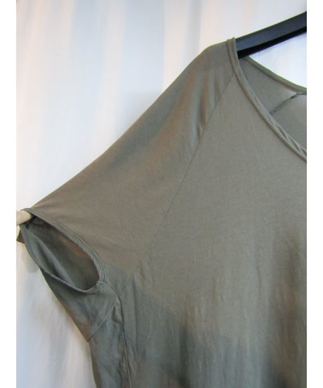 RISMAT by Y's yohji yamamoto 変形袖ロングカットソーワンピース YX-T63-048
