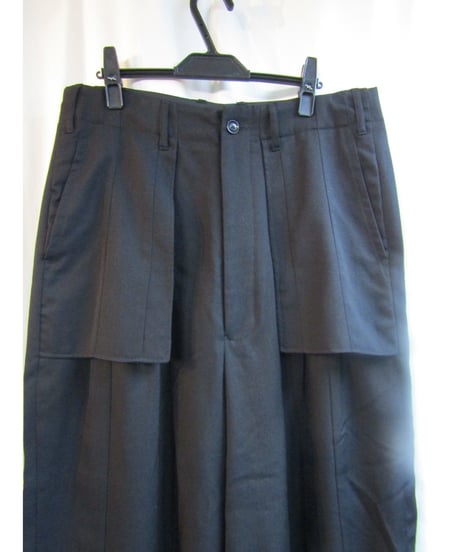 16ss yohji yamamoto POUR HOMME 縦ラインデザインワイドパンツ HO-P16-100