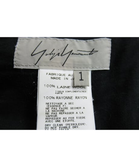14ss yohji yamamoto femme レイヤードデザイン クロップドパンツ（FG-P09-830）