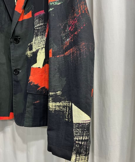 2016SS yohji yamamoto pour homme 朝倉優佳 ペイントジャケット（HO-J41-035）