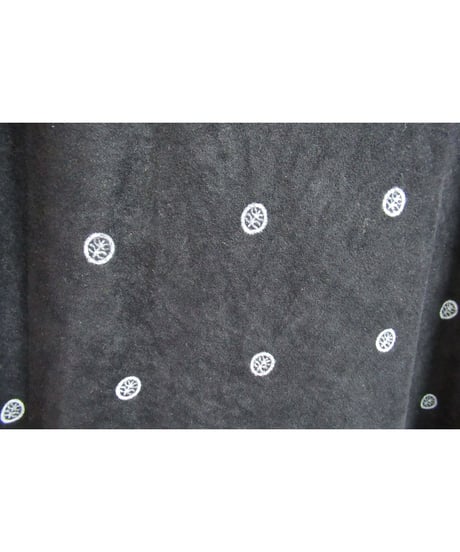 レア 80's yohji yamamoto femme vintage 白タグ 丸文字ロゴ プリントサルエルパンツ FP-1