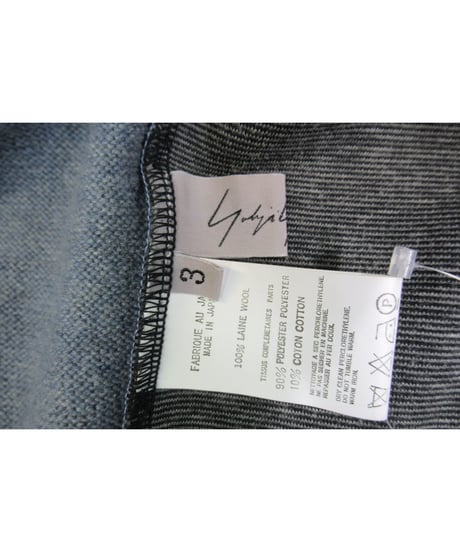 02aw yohji yamamoto femme ニット切替えデザインジャケット FM-J17-809
