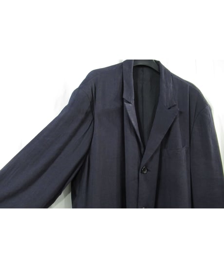 SAMPLE 90’s yohji yamamoto pour homme vintage 紺 ピークドラペルデザインジャケット（HJ-19）