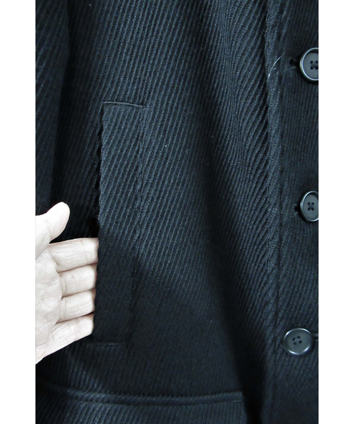 13aw yohji yamamoto pour homme フラップポケット ショートジャケ...