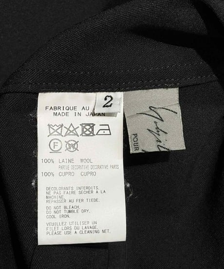美品 2019AW yohji yamamoto pour homme 1985AW REPLICA プルオーバーシャツ（HC-B11-102）