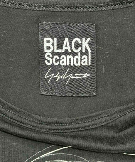 SAMPLE 2019AW BLACK Scandal yohji yamamoto フロックプリントデザインカットソー （HC-T11-074）