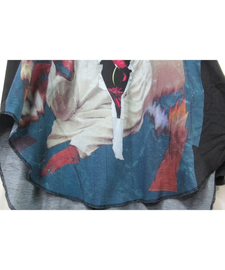 19ss yohji yamamoto pour homme プリントデザイン 長袖ロングカットソー（HH-T80-571）