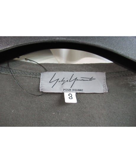 12ss yohji yamamoto pour homme カーキ デザインカットソー HB-T37-077