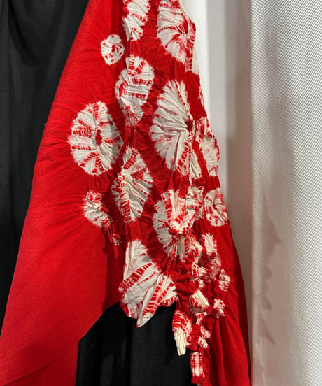 1995SS yohji yamamoto femme vintage 着物友禅絞りドレスコート（FB-D65-616）