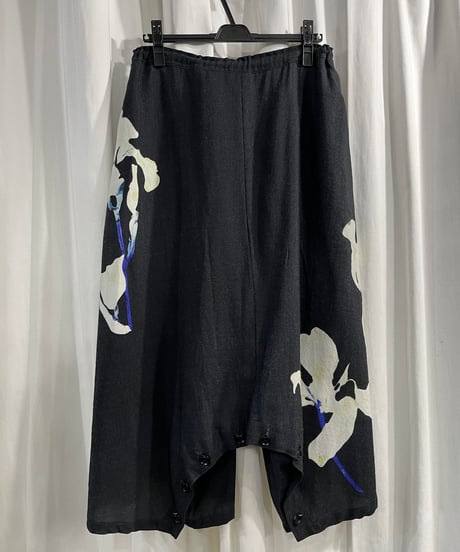 Y's yohji yamamoto プリントワイドパンツ（YY-P24-122）