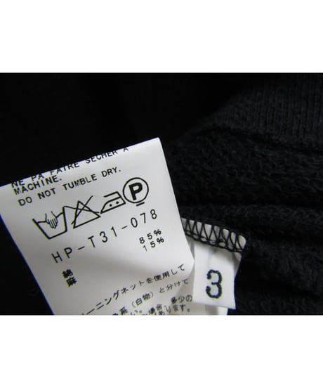 11aw yohji yamamoto pour homme 変形デザインカットソーカーディガン HP-T31-078