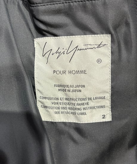 2018AW yohji yamamoto pour homme グラフィックドレスコート（HV-D44-816）