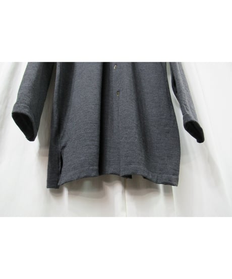 美品 98aw yohji yamamoto pour homme vintage グレー ウールシンプルブラウス（HY-T35-975）