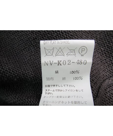 09ss yohji yamamoto +noir 変形襟デザインカーディガン NV-K02-480