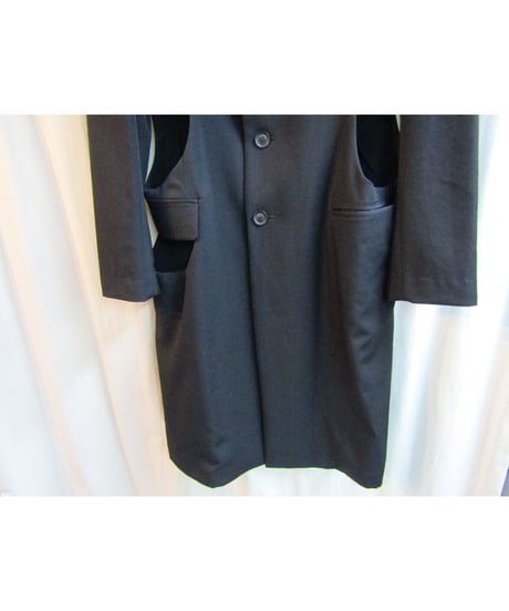 未使用 19ss yohji yamamoto pour homme カッティングデザインロングジャケット HH-J11-100