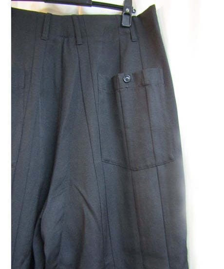 16ss yohji yamamoto POUR HOMME 縦ラインデザインワイドパンツ HO-P16-100