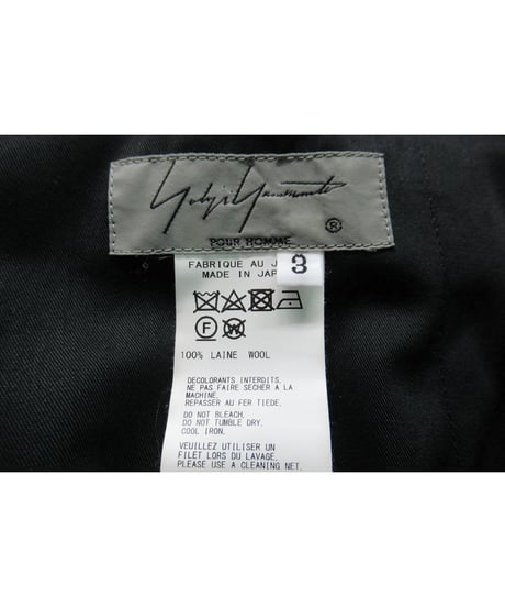19aw yohji yamamoto pour homme ラップデザインパンツ（HC-P25-100）