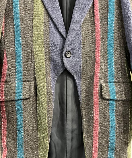 Y's yohji yamamoto ストライプ デザインジャケット（YL-J14-013）