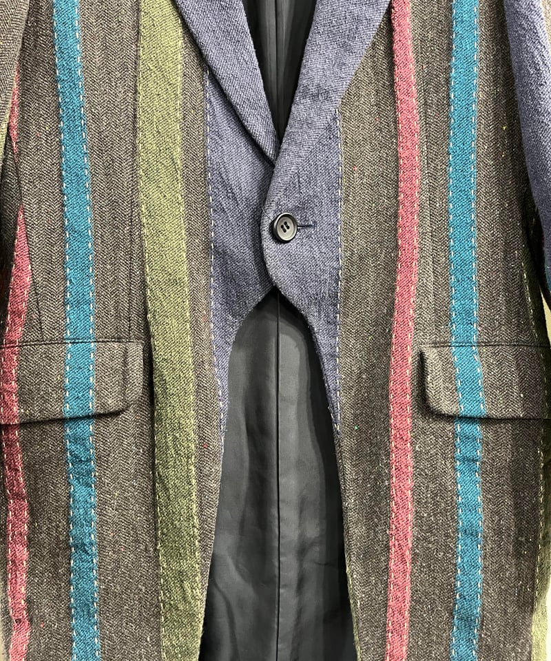 Y's yohji yamamoto ストライプ デザインジャケット（YL-J14-013）