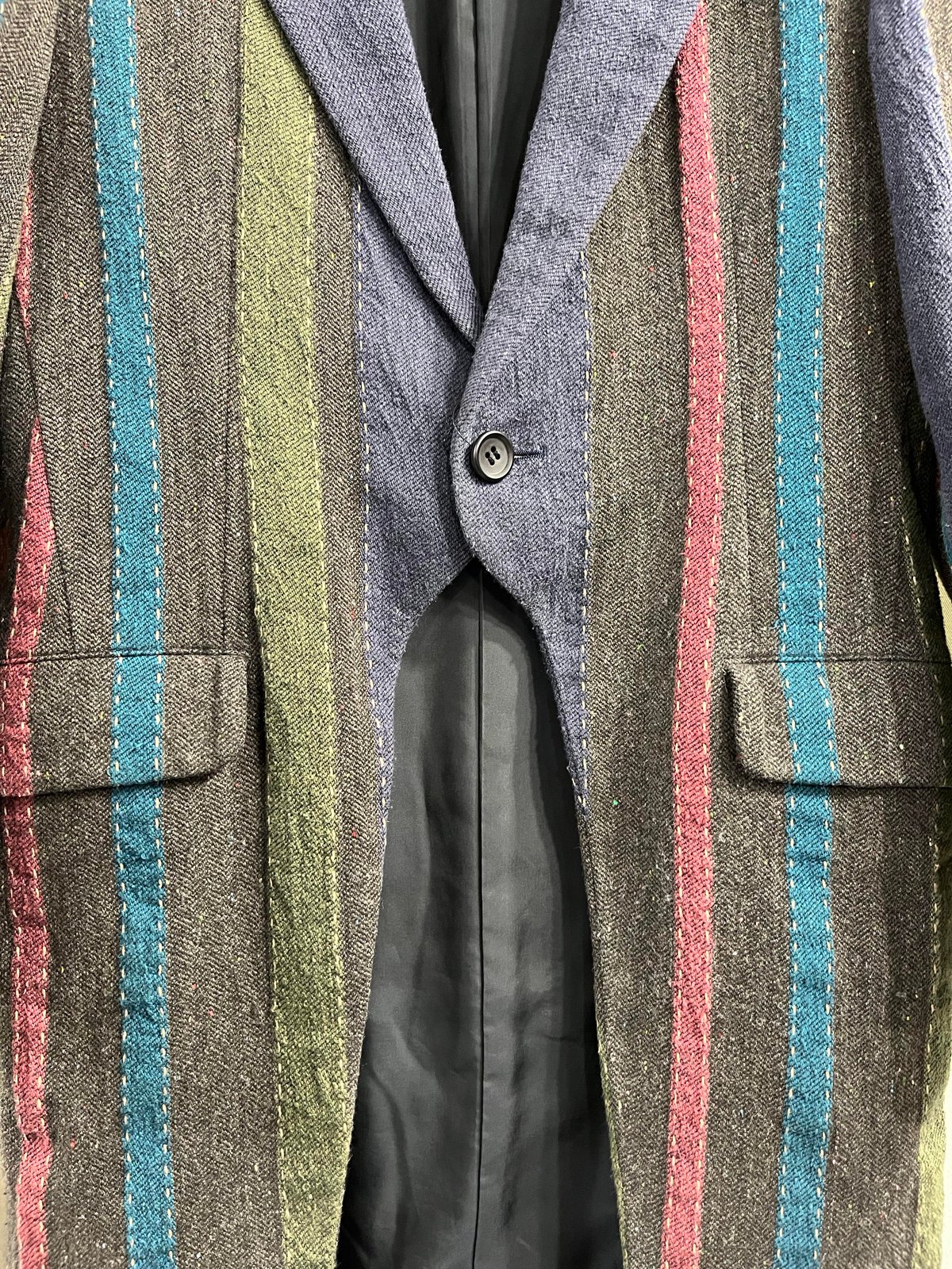 Y's yohji yamamoto ストライプ デザインジャケット（YL-J14-013）