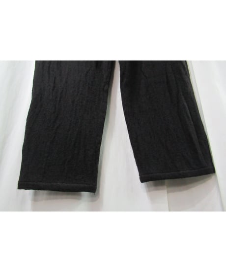 07aw yohji yamamoto pour homme タック入り ステッチデザイン シンプルテーパードパンツ（HX-P65-137）