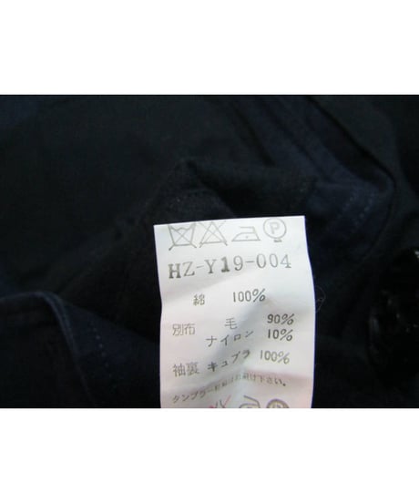 美品 09aw yohji yamamoto pour homme 紺パチポケットロゴ入りジャケット HZ-Y19-004
