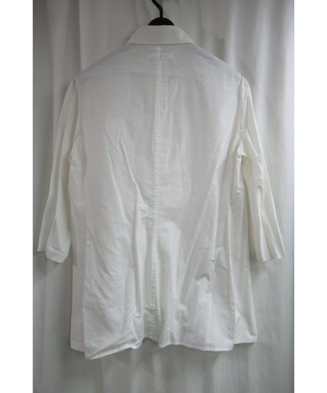Y's yohji yamamoto 白 七分袖シンプルブラウス YC-B02-024