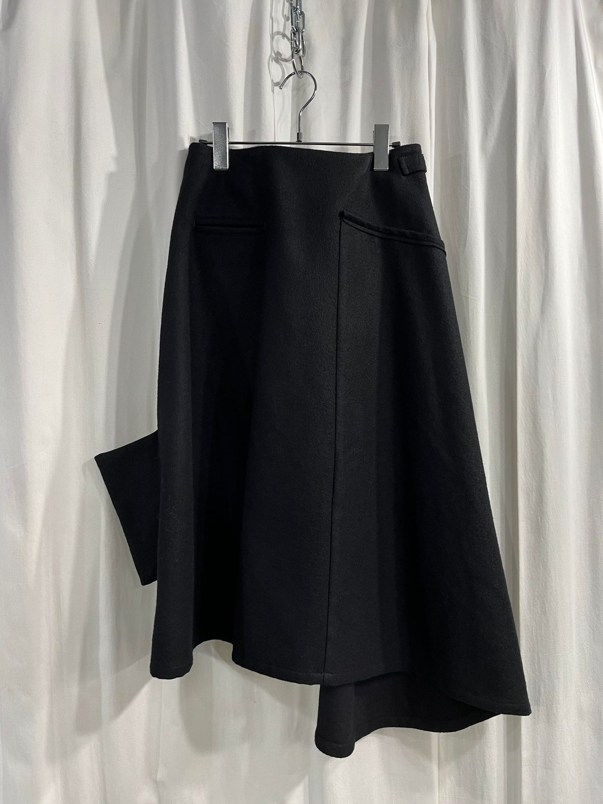 yohji yamamoto femme 2019AW ギャザースカート 黒 2014AW yohji yamamoto femme デザインスカート（FF-S27-117
