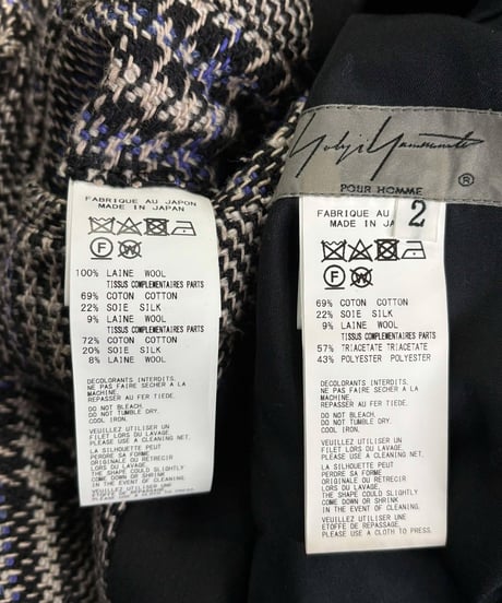 2020AW yohji yamamoto pour homme アシンメトリーロングジャケットセットアップ（H-ST-132xxx）
