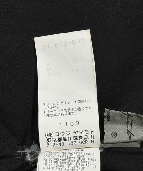 2018aw yohji yamamoto pour homme 素材切替えデザイン オーバーブラウス（HV-B03-800）