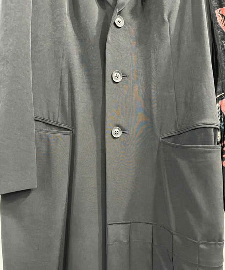 美品 2020SS yohji yamamoto pour homme 左裾プリーツロングジャケット（HN-J47-811）