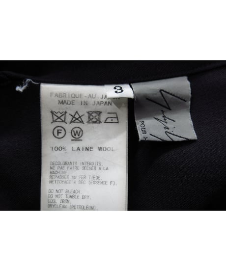 18ss yohji yamamoto pour homme シンプルロングブラウス（HW-B46-100）